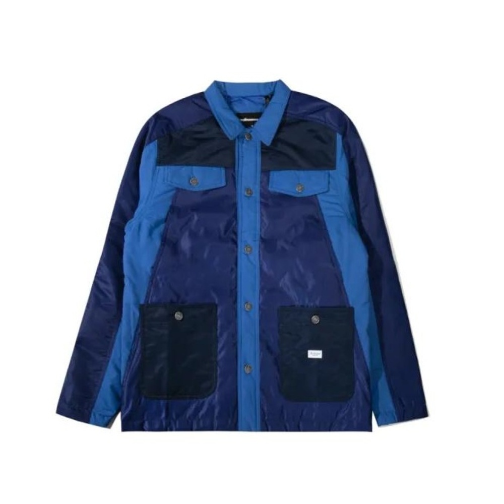 NWT The Hundreds Color-Block Button-Up Multi-Pocket Collared Jacket Small